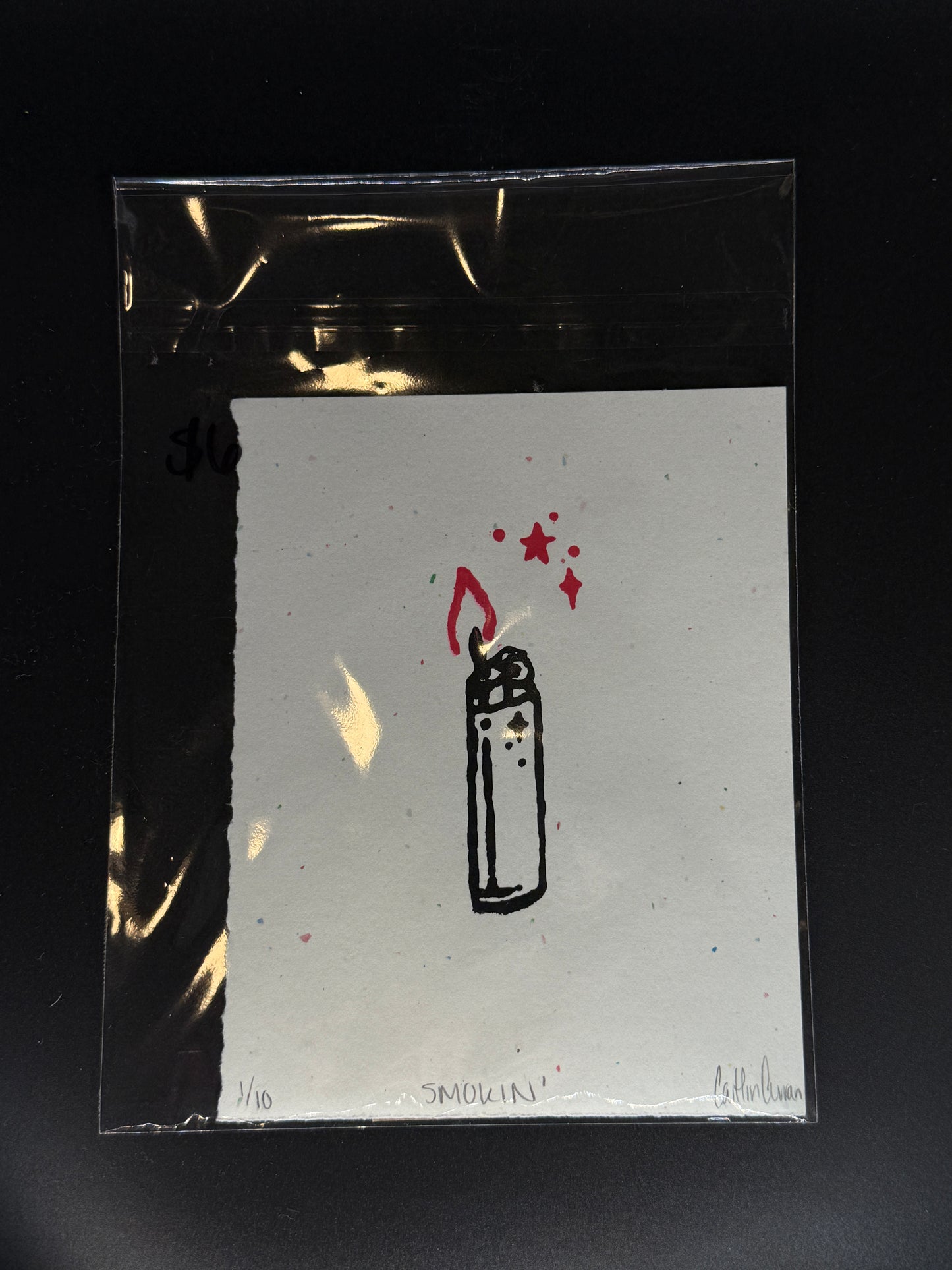 Limited Edition Print "Smokin'" on Paper - Hand-Signed and Numbered Fine Art