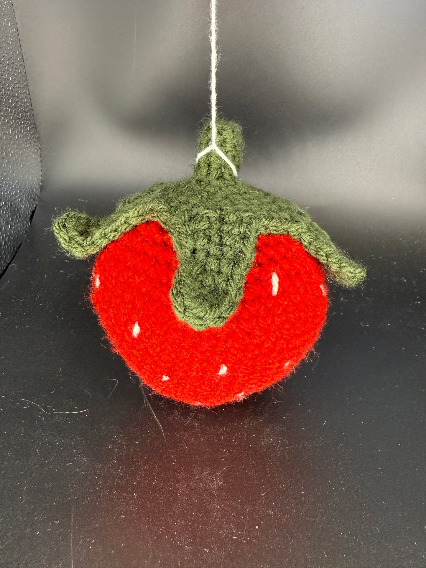 Handmade Crochet Strawberry Plush – Kawaii Fruit Amigurumi