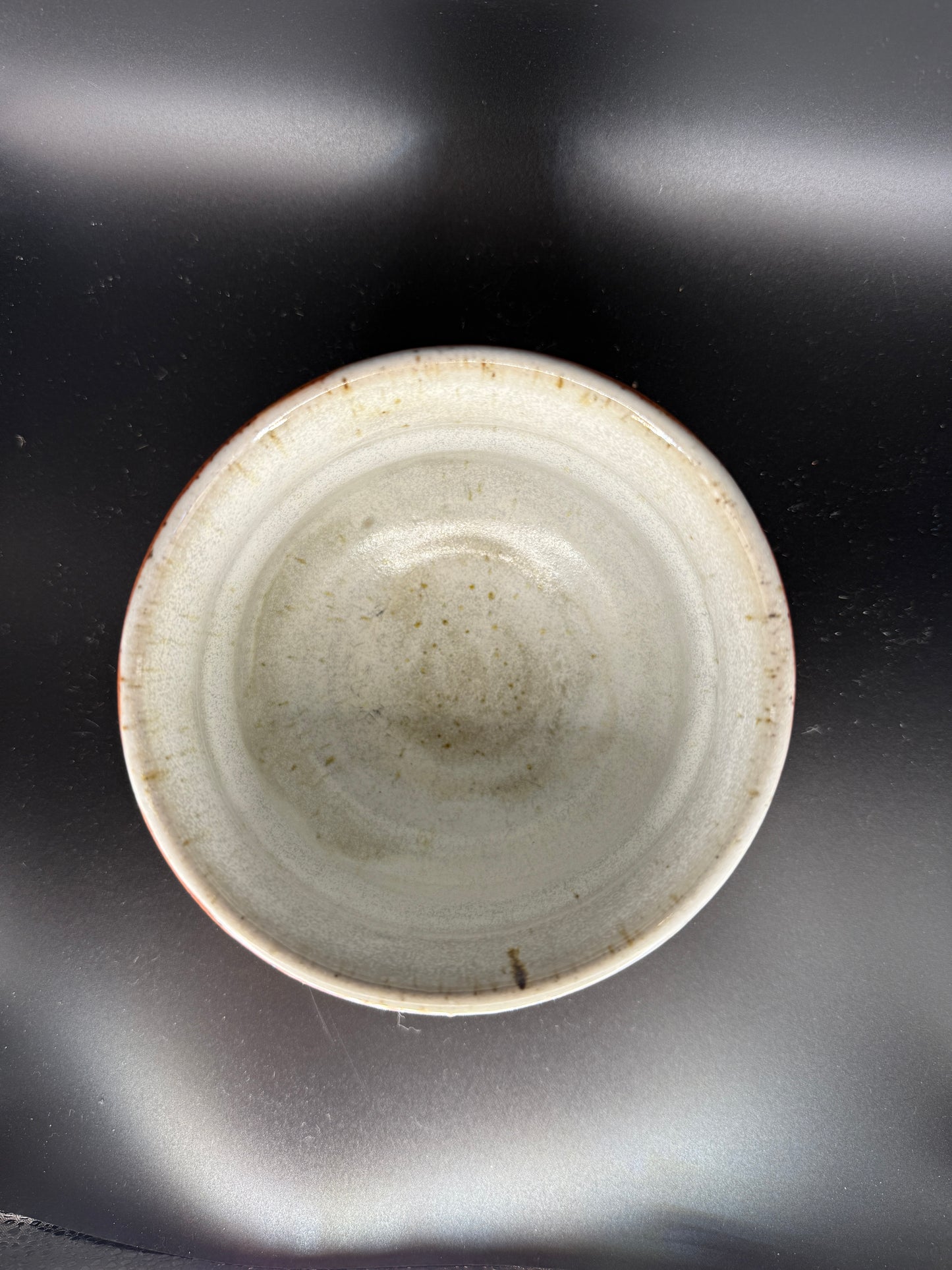Handmade Ceramic Cup – Brown Exterior & Baby Blue Interior – Unique Two-Tone Design