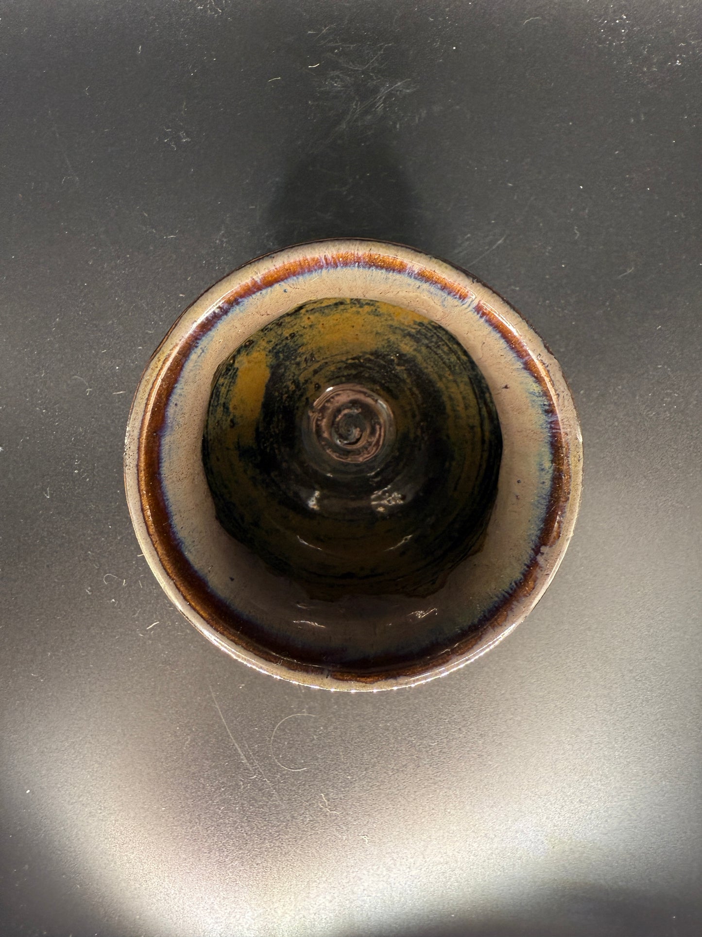 Handmade Multi-Colored Ceramic Cup – Vibrant & Unique