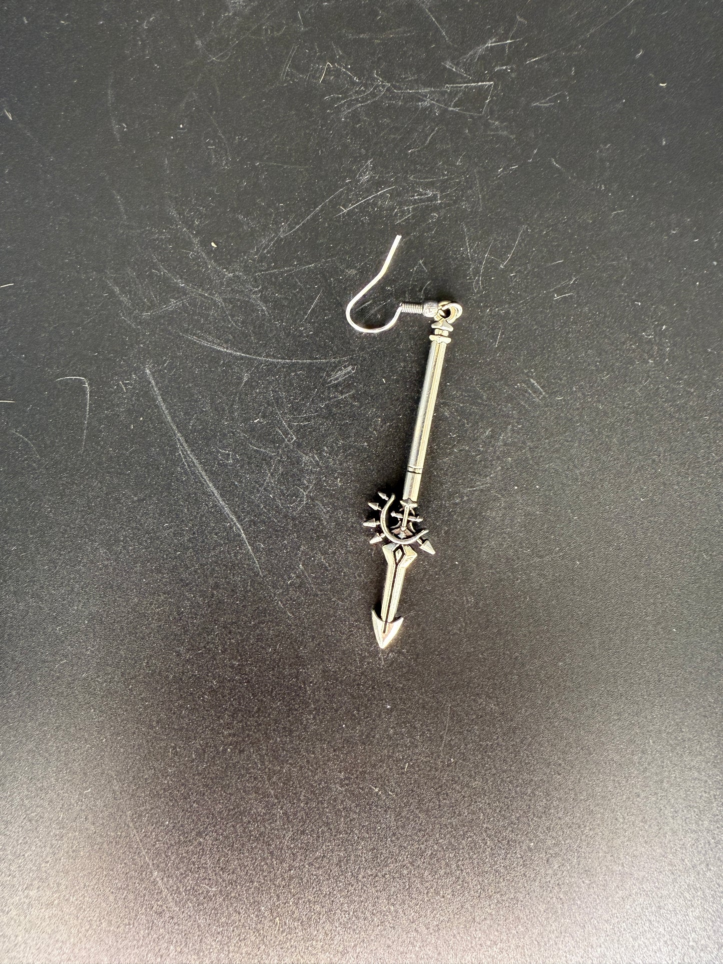Single Sword Earring – Gothic Fantasy Dagger Jewelry for One Ear
