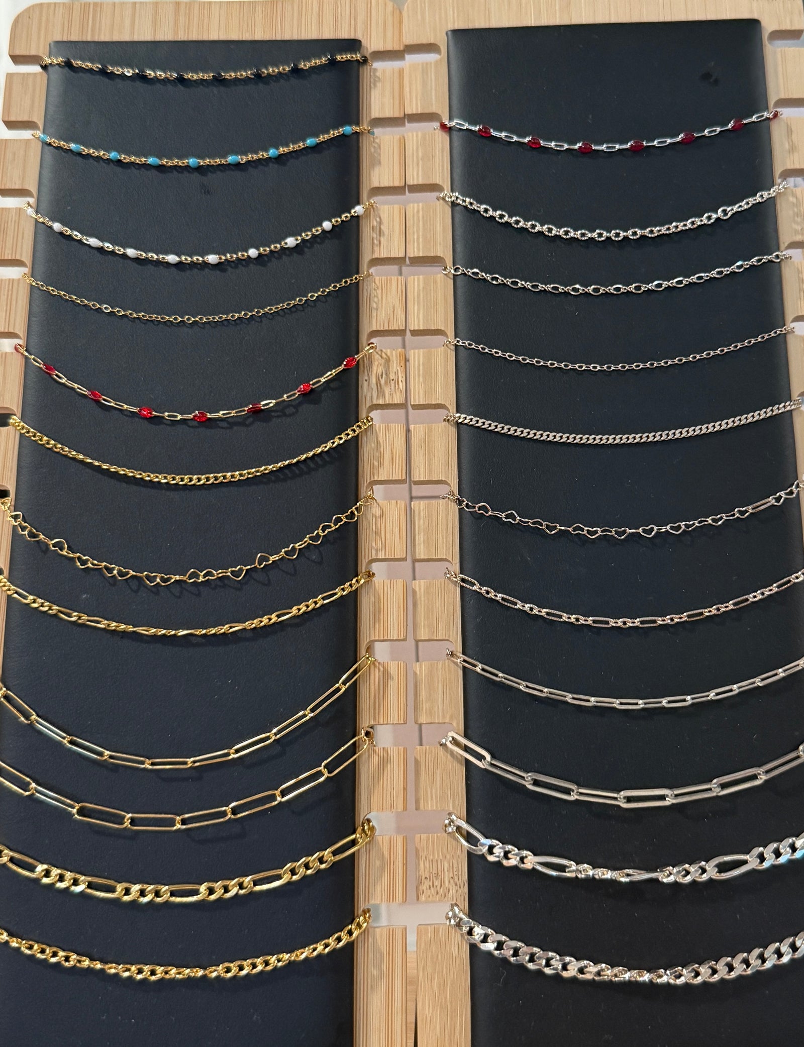 Gold-fill and sterling chain options