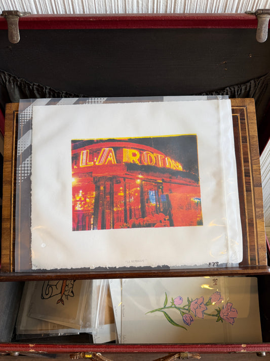 Limited Edition Print "La Rotonde" on Paper - Hand-Signed and Numbered Fine Art