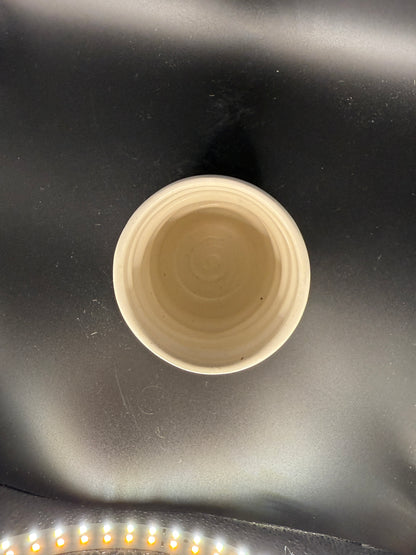 Handmade Layered Ceramic Cup – White, Blue, Green – Unique & Artistic