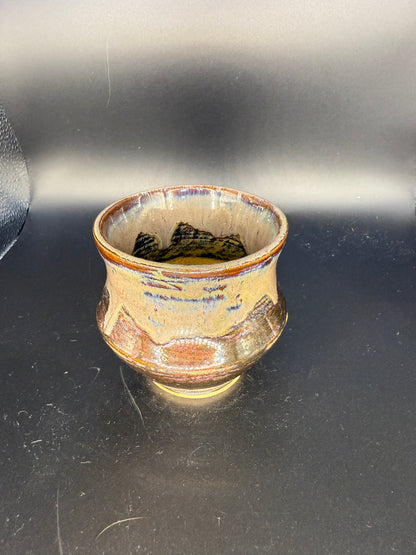 Handmade Multi-Colored Ceramic Cup – Vibrant & Unique